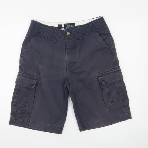 Paul Costelloe Men's Blue Cargo Shorts Size M 32in Cotton