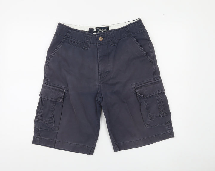 Paul Costelloe Men's Blue Cargo Shorts Size M 32in Cotton