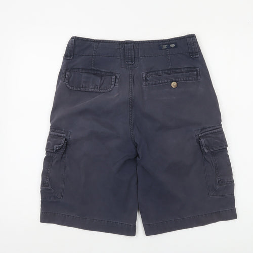 Paul Costelloe Men's Blue Cargo Shorts Size M 32in Cotton