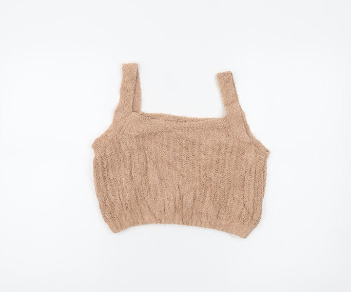 Skinnydip Women’s Beige Knit Camisole Tank Top Size L