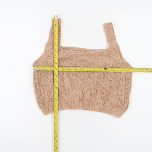 Skinnydip Women’s Beige Knit Camisole Tank Top Size L