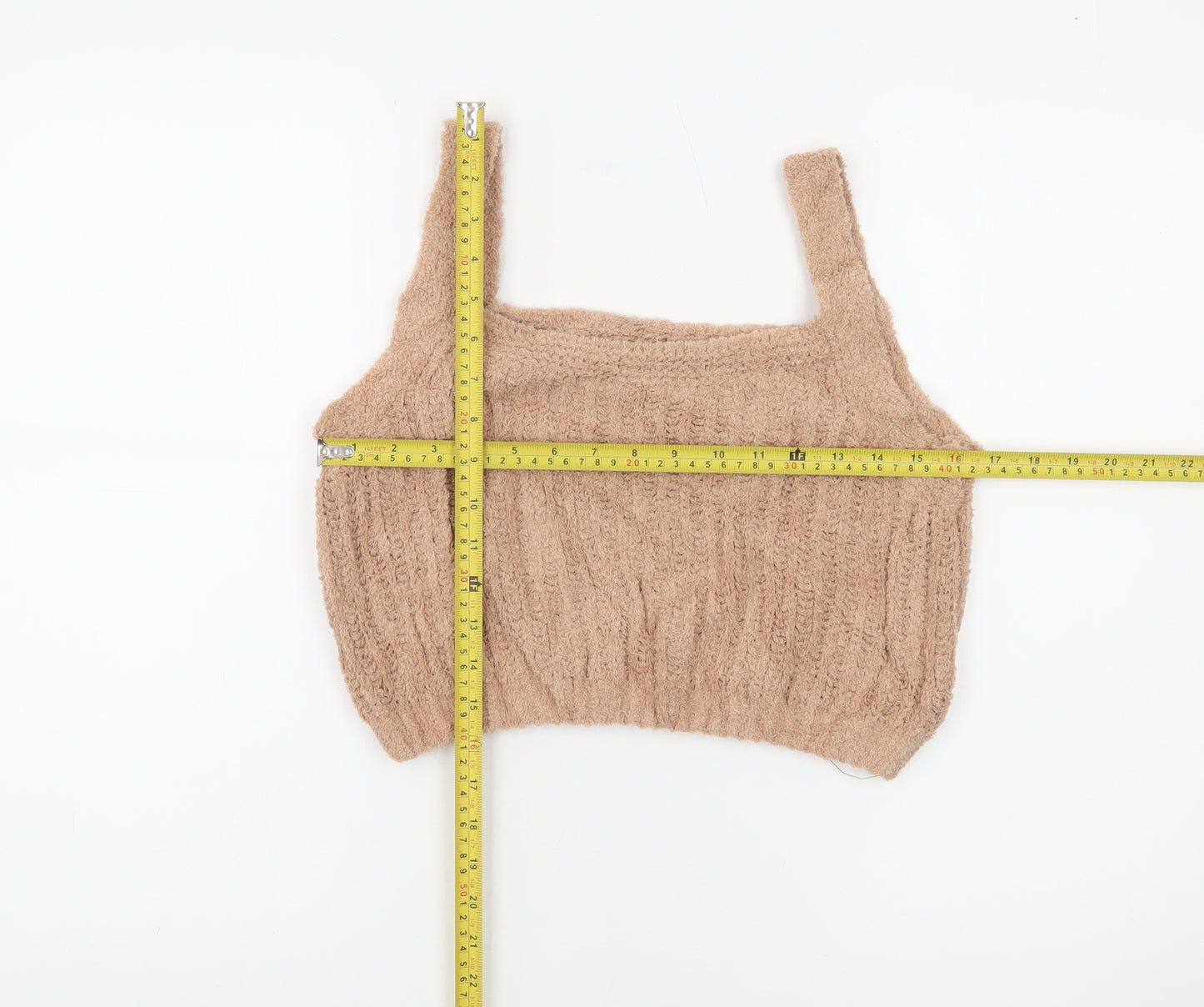 Skinnydip Women’s Beige Knit Camisole Tank Top Size L