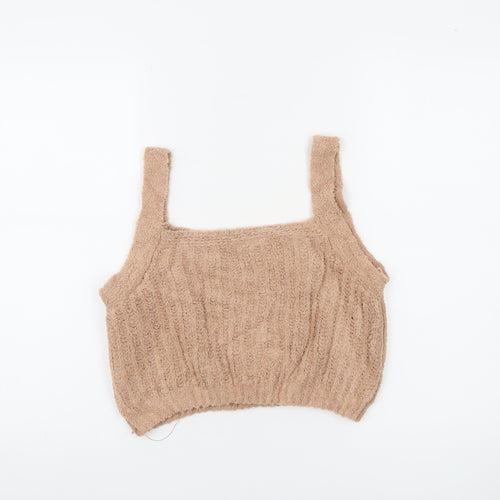 Skinnydip Women’s Beige Knit Camisole Tank Top Size L