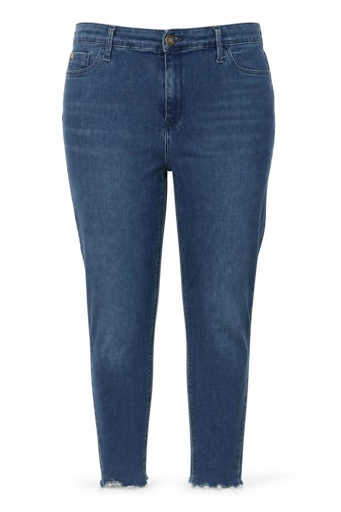 River Island Womens Blue Mid Rise Skinny Stretch Jeans Size 14