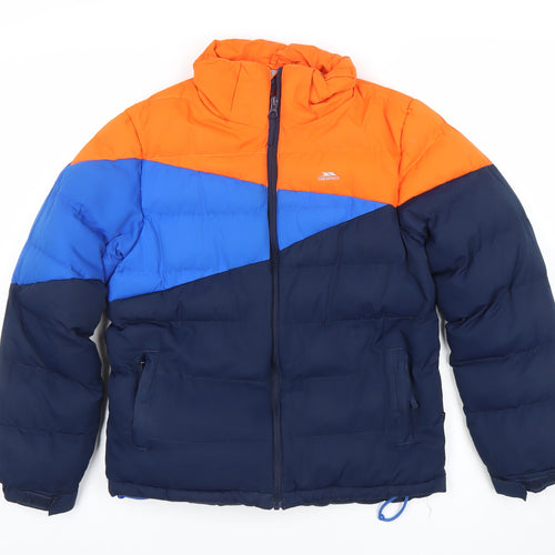 Trespass Boys Multicoloured Puffer Jacket 11-12 Years Waterproof Hooded Winter Coat