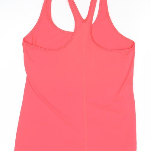 Under Armour Women's Pink Racerback Tank Top Size L Athletic Fit