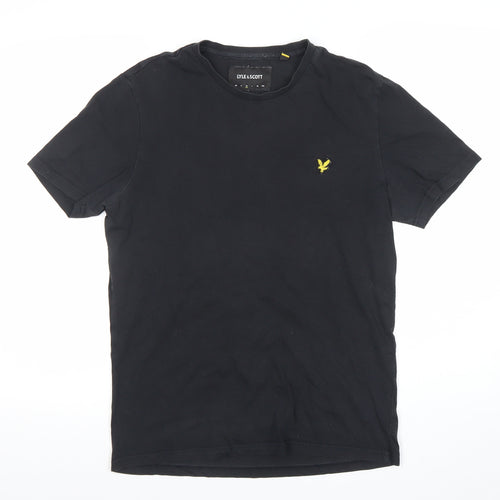 Lyle & Scott Men's Black Cotton Crew Neck Short Sleeve T-Shirt Size M