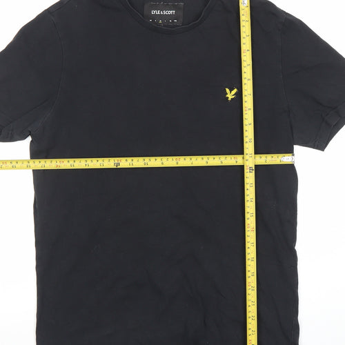 Lyle & Scott Men's Black Cotton Crew Neck Short Sleeve T-Shirt Size M