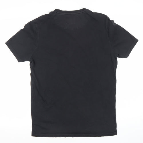 Lyle & Scott Men's Black Cotton Crew Neck Short Sleeve T-Shirt Size M