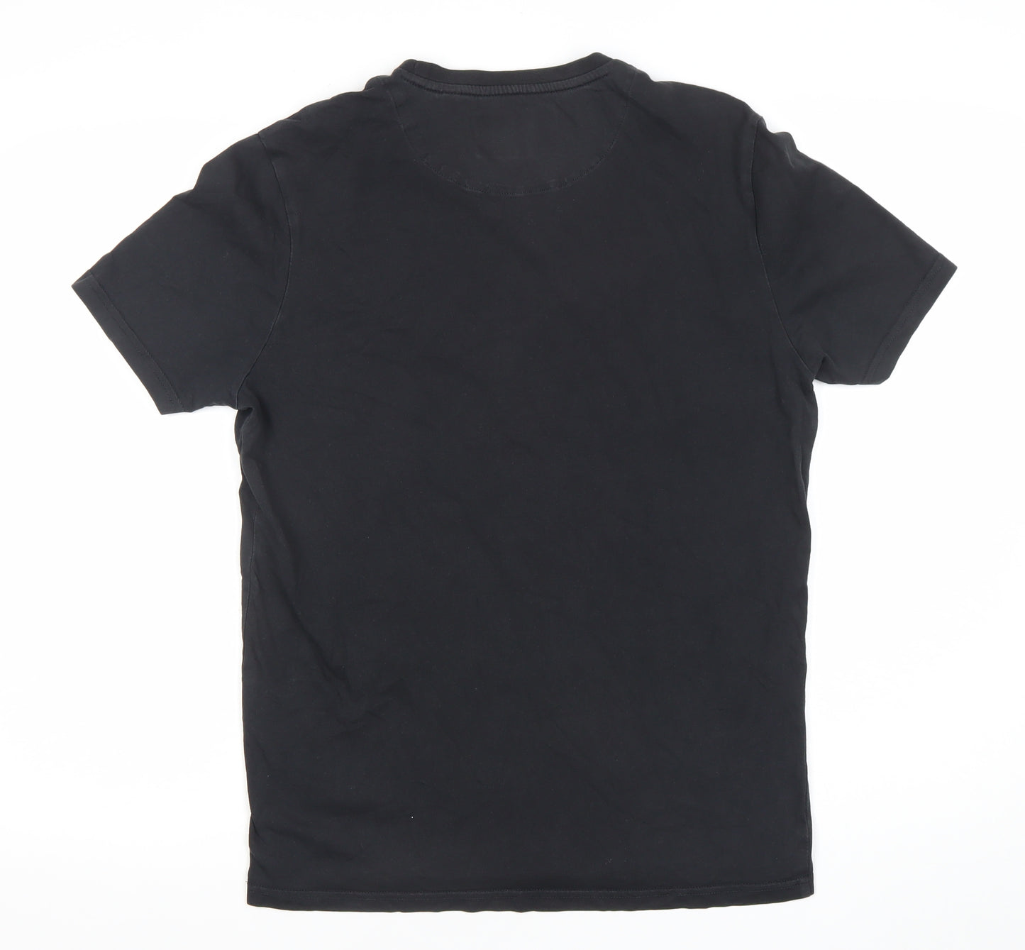 Lyle & Scott Men's Black Cotton Crew Neck Short Sleeve T-Shirt Size M