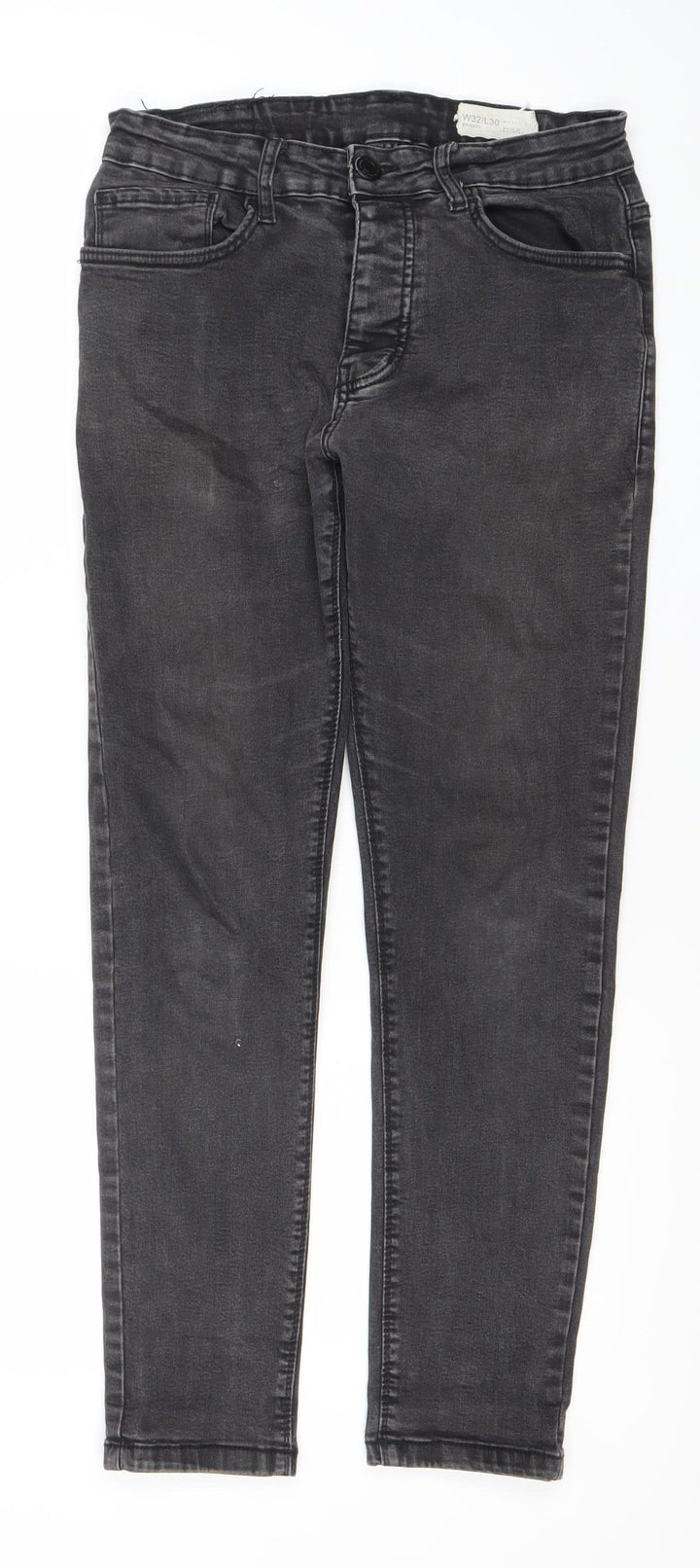 Denim Co. Men’s Black Skinny Denim Jeans W32 L30 Excellent Condition