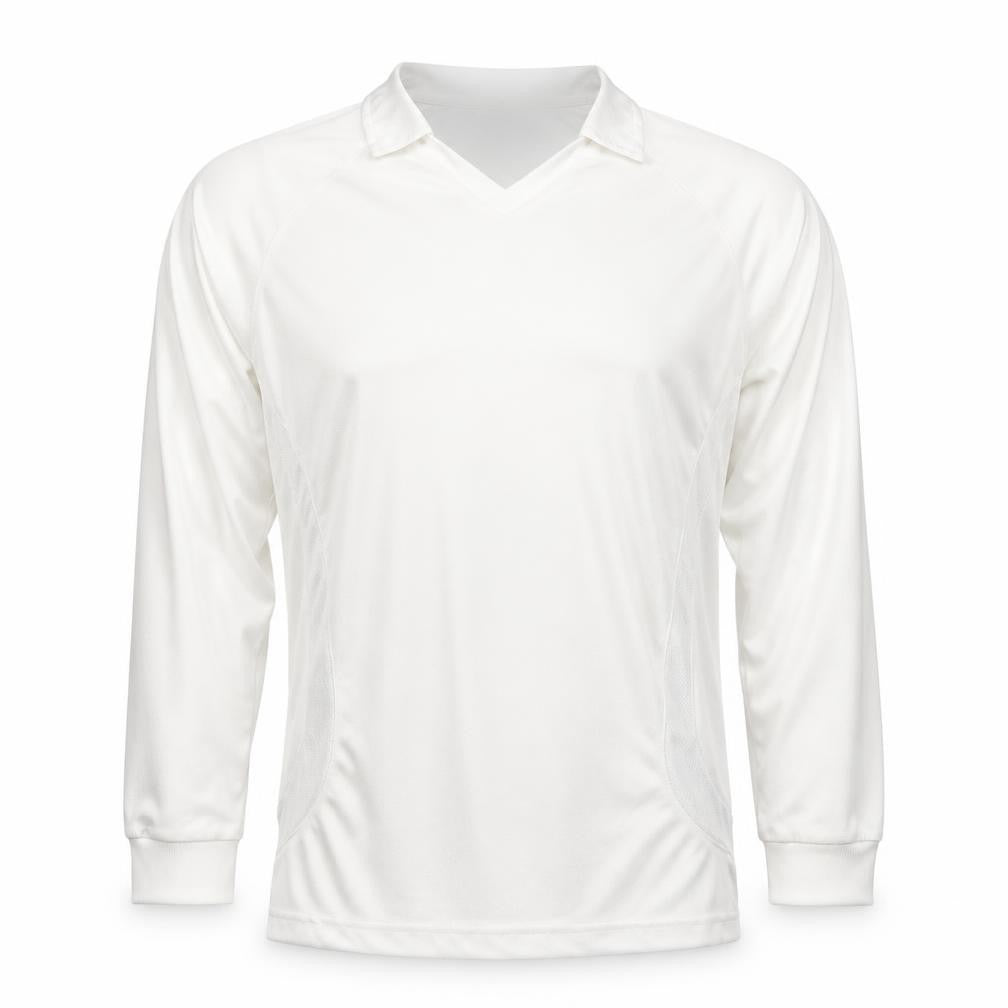 S4 Sports Men’s White XL Long Sleeve V-Neck Performance Top