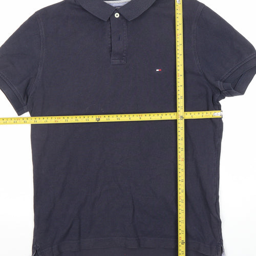 Tommy Hilfiger Men's Navy Slim Fit Cotton Polo Shirt M
