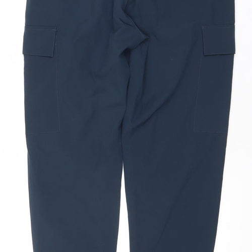 Libin Men's Blue Small Jogger Activewear Trousers Polyester Stretch