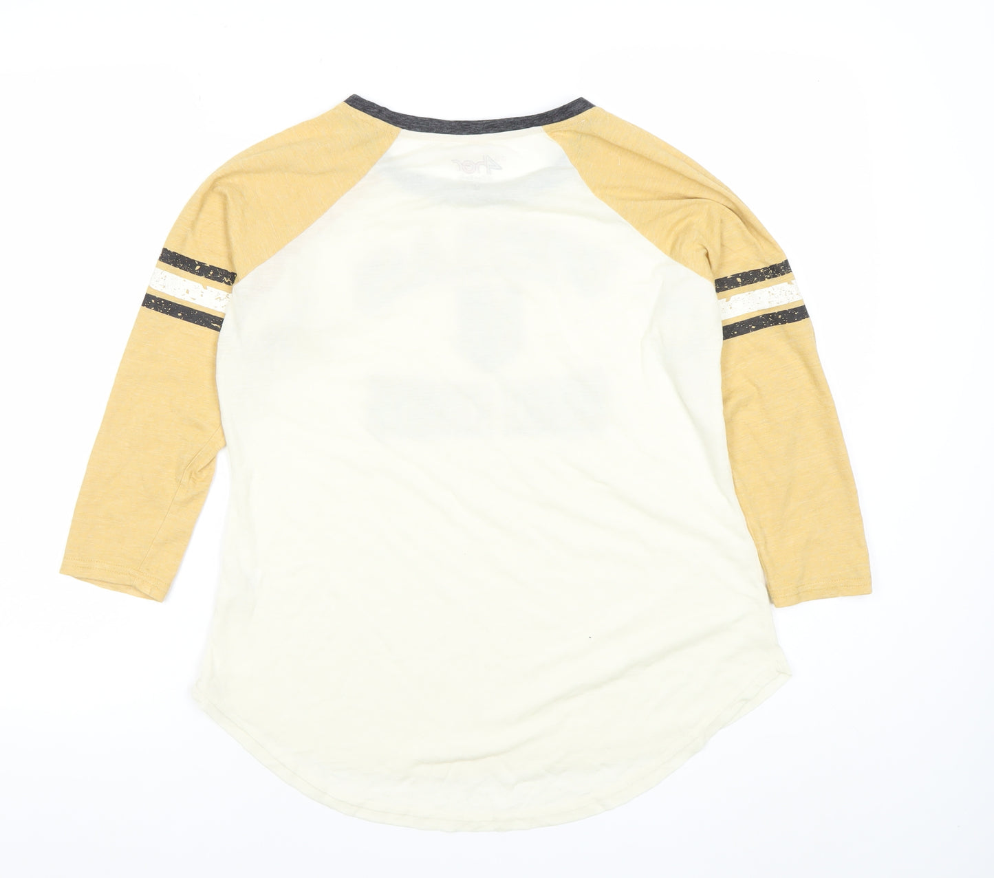 G-III 4HER by Carl Banks Women's Yellow Vegas Golden Knights Raglan T-Shirt M