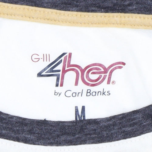 G-III 4HER by Carl Banks Women's Yellow Vegas Golden Knights Raglan T-Shirt M