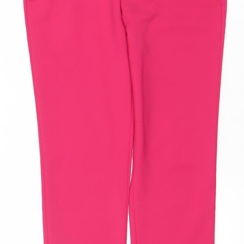 Zara Women's Pink Slim Fit Chino Trousers Size 8