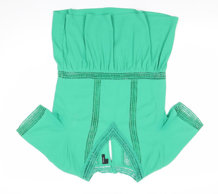 Vero Moda Women's Green Short Sleeve Tunic Blouse Size S