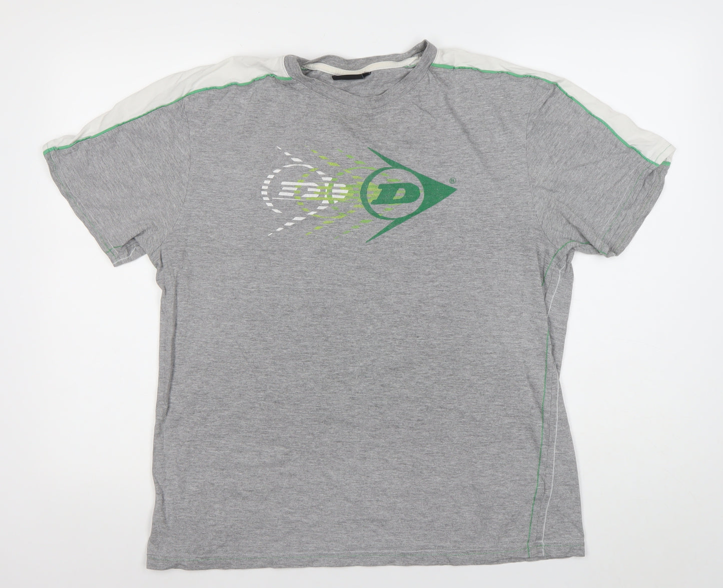 Dunlop Men's Grey XL Short Sleeve Sports Graphic T-Shirt