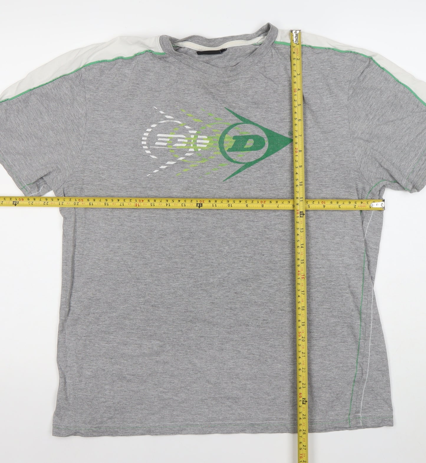Dunlop Men's Grey XL Short Sleeve Sports Graphic T-Shirt