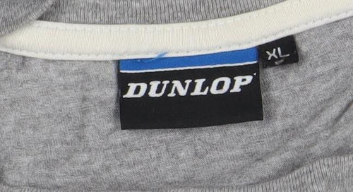 Dunlop Men's Grey XL Short Sleeve Sports Graphic T-Shirt