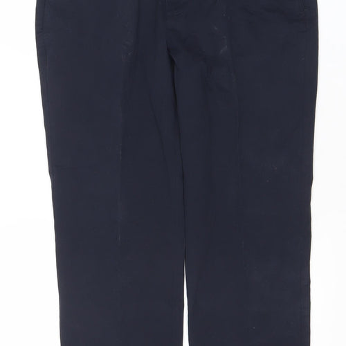 Dunnes Stores Men's Blue 34R Chino Trousers Cotton Blend