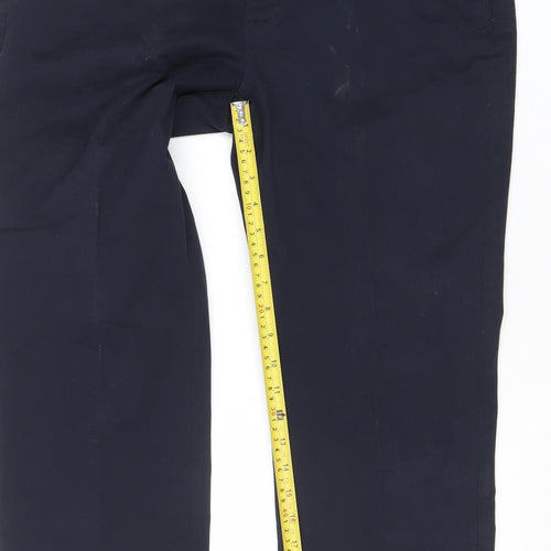 Dunnes Stores Men's Blue 34R Chino Trousers Cotton Blend
