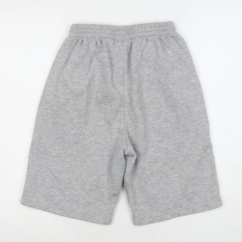Slazenger Mens Grey XS Sweat Shorts Elastic Waist Activewear