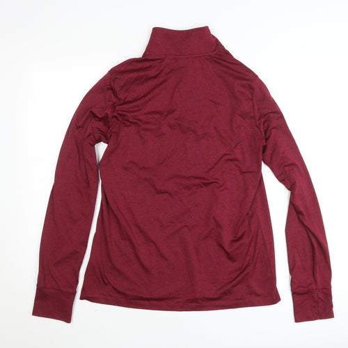 Crivit Mens Red 1/2 Zip Athletic Sweatshirt M Lightweight Pullover