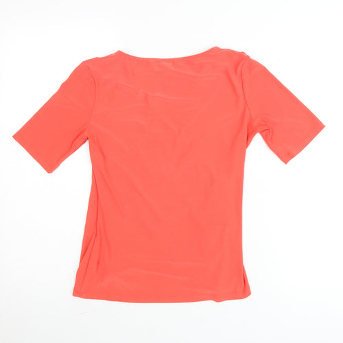 Jasper Conran Women’s Red Wrap Blouse Size 10 Short Sleeve