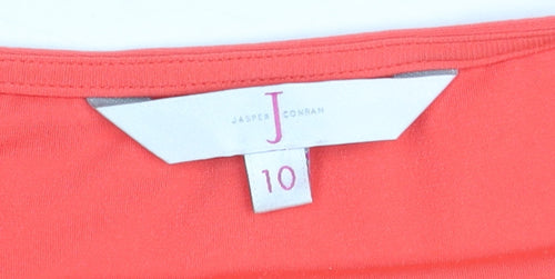 Jasper Conran Women’s Red Wrap Blouse Size 10 Short Sleeve