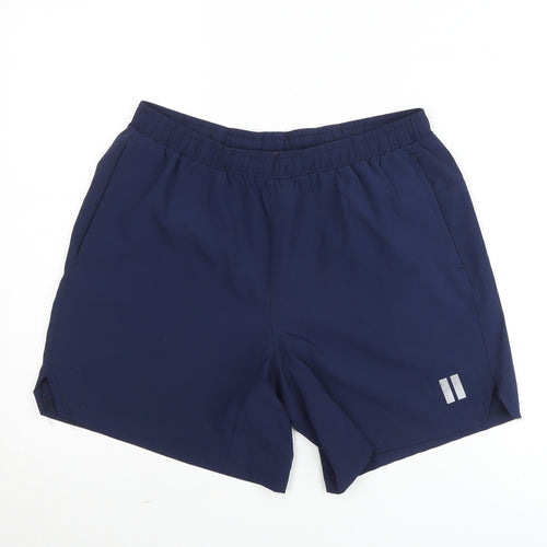 Dunnes Stores Mens Blue Quick Dry Biker Shorts Size M