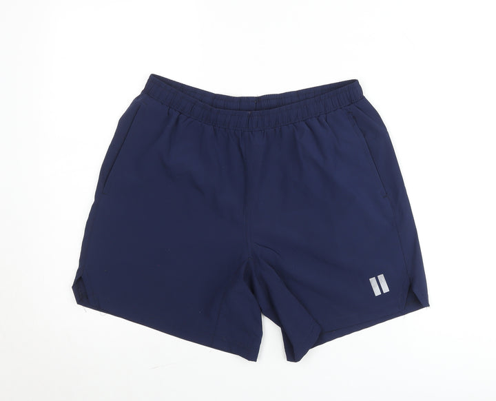 Dunnes Stores Mens Blue Quick Dry Biker Shorts Size M