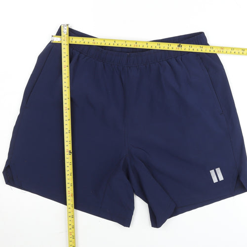 Dunnes Stores Mens Blue Quick Dry Biker Shorts Size M