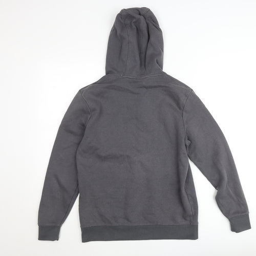Lonsdale Women’s Grey Half Zip Hoodie Size 8 Small Pullover Sweatshirt