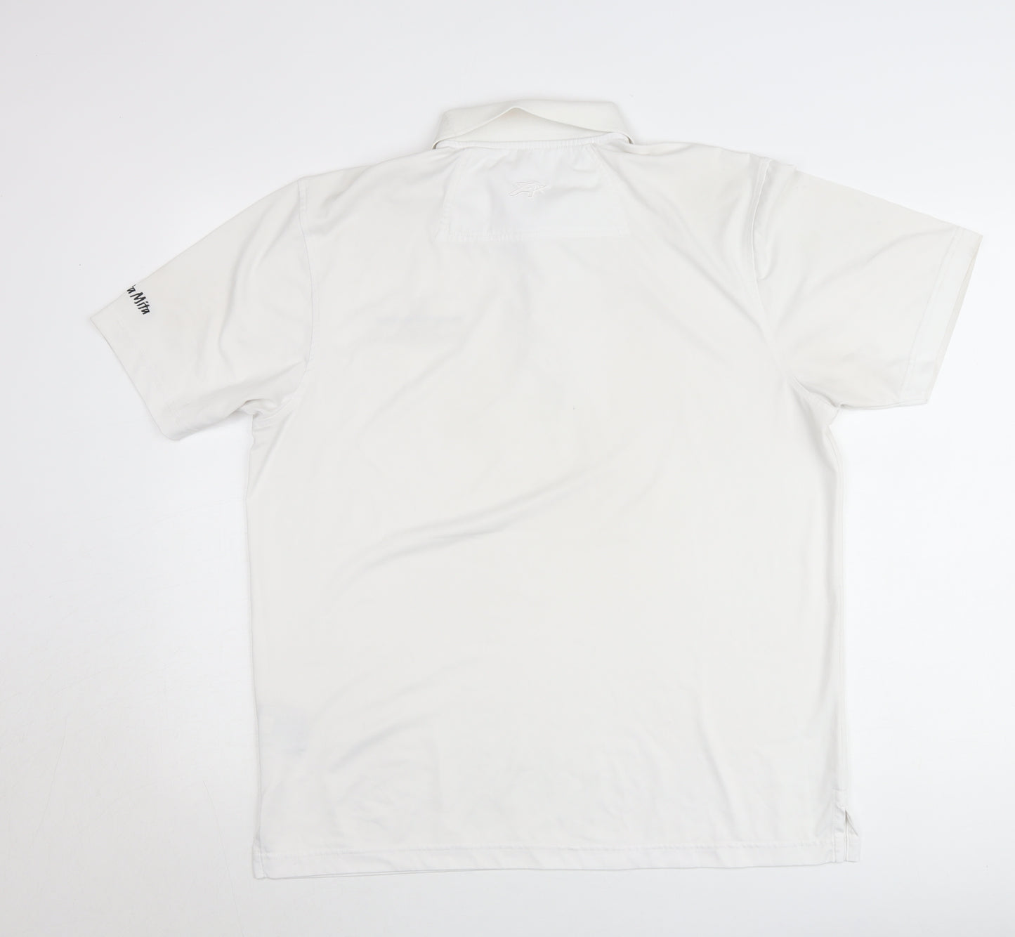 Ahead Men’s White Golf Polo Shirt Size M Lightweight Moisture Wicking