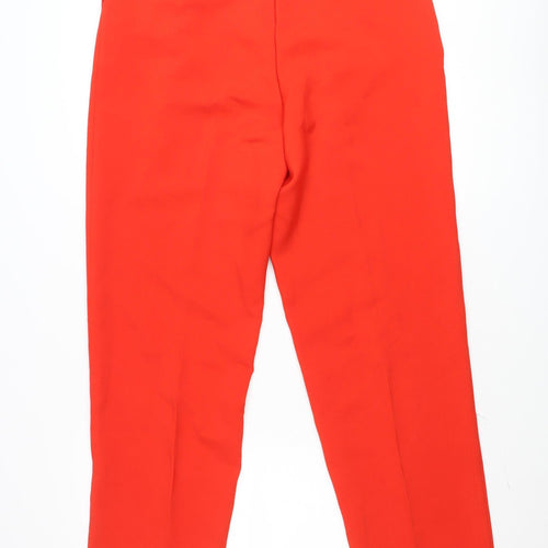 Primark Women’s Red Cropped Trousers Size 14 Polyester Blend