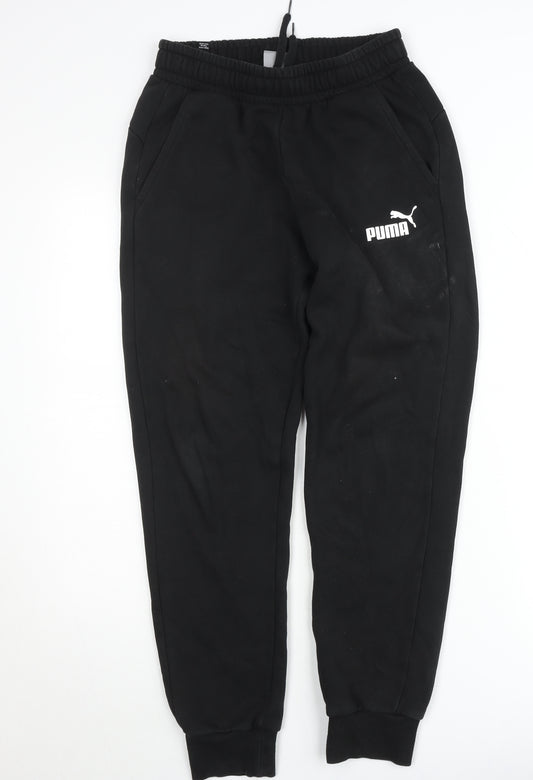 Puma Men's Black Small Jogger Sweatpants Activewear Trousers