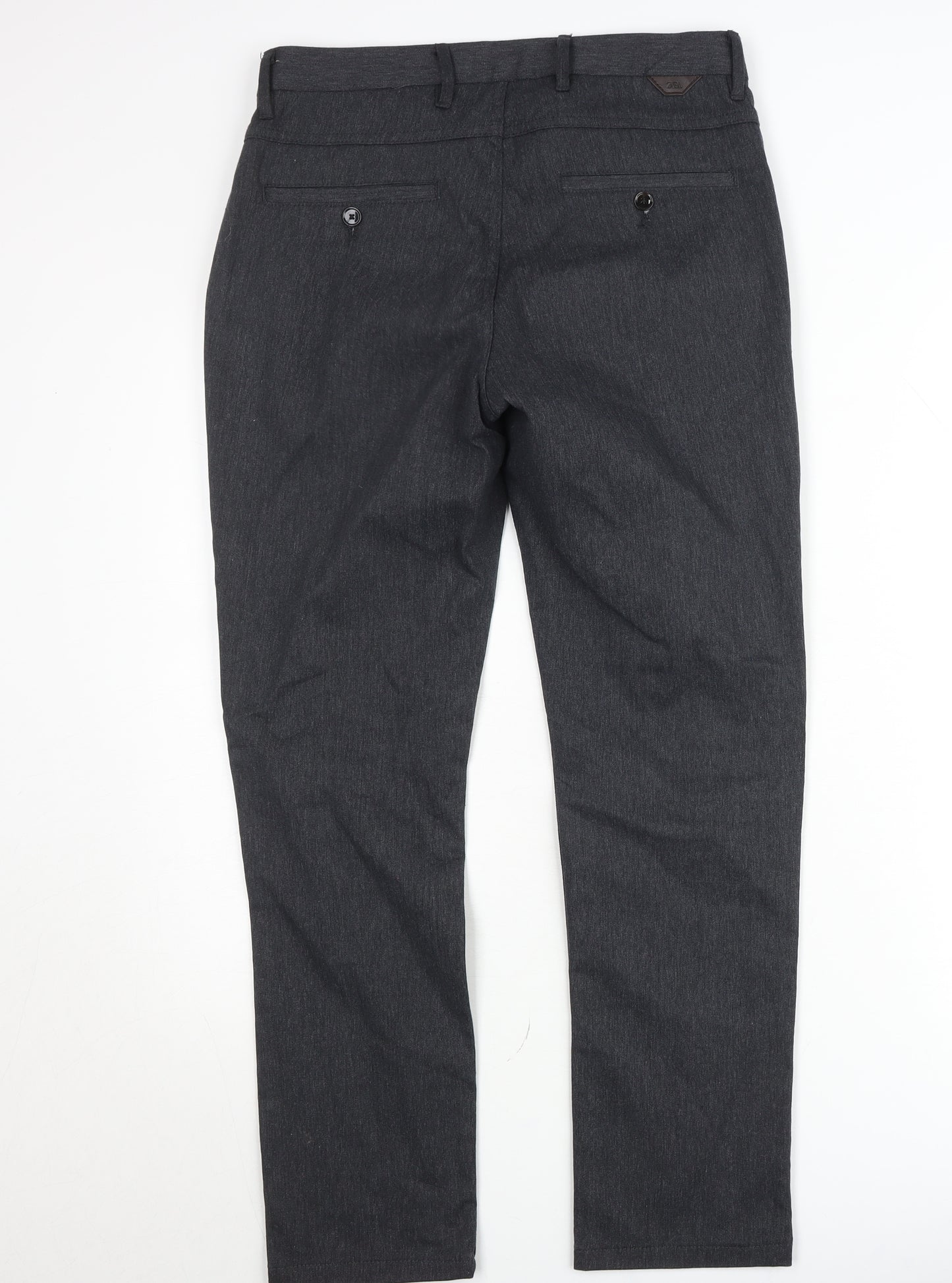 Zara Men's Grey Slim Fit Chino Trousers Size 30
