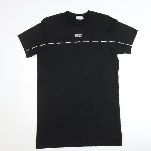 Adidas Women's Black 3XL Trefoil Short Sleeve Cotton T-Shirt