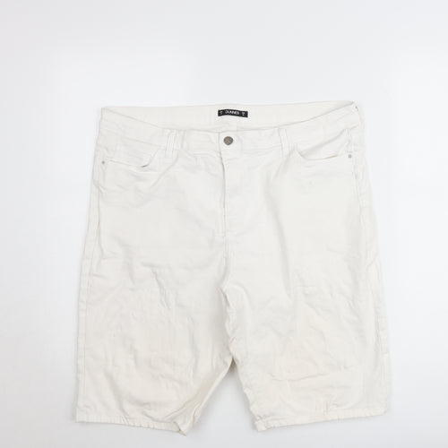 Dunnes Men’s White Chino Shorts Size 46 Regular Fit Cotton