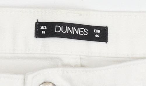 Dunnes Men’s White Chino Shorts Size 46 Regular Fit Cotton