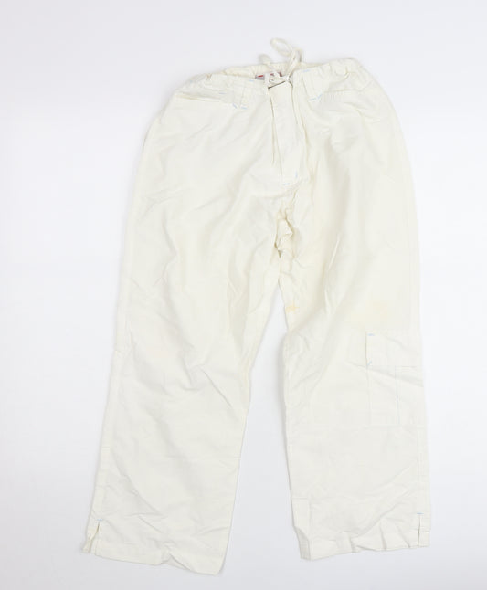 Picken Girls Ivory XL Cargo Skiing Trousers Elastic Waist Winter Pants