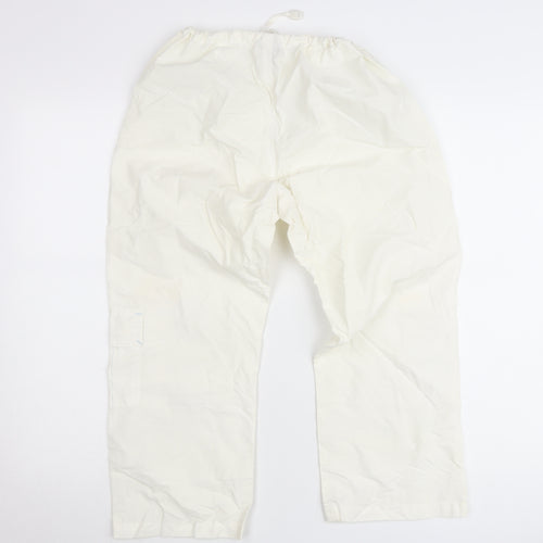 Picken Girls Ivory XL Cargo Skiing Trousers Elastic Waist Winter Pants