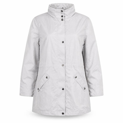 Four Seasons London Women's Grey Long Rain Coat L Water Resistant