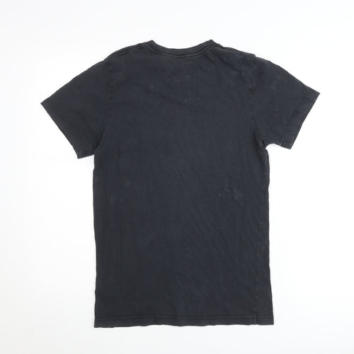 Nike Manchester United Men's Black Small Slim Fit Graphic T-Shirt