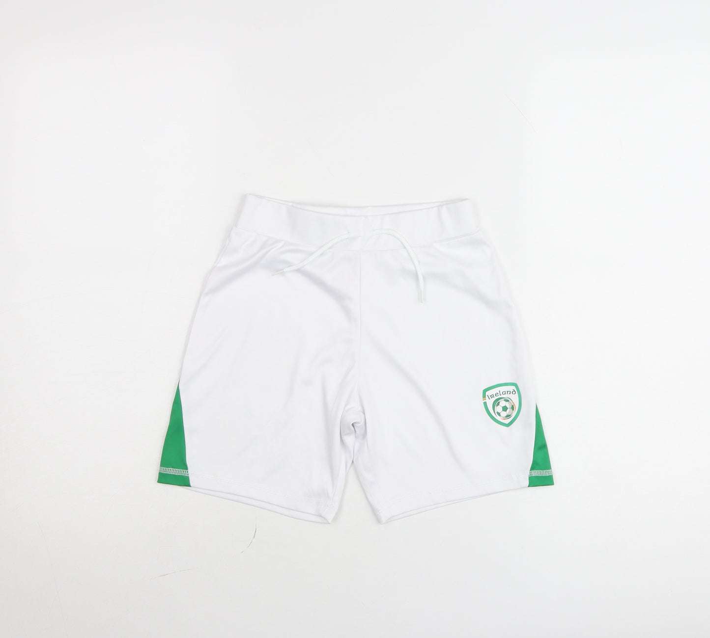 Dunnes Stores Boys White Football Shorts 8-9 Years Athletic Lightweight