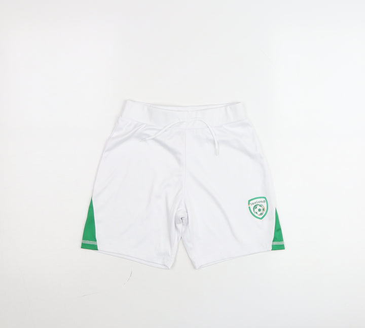 Dunnes Stores Boys White Football Shorts 8-9 Years Athletic Lightweight