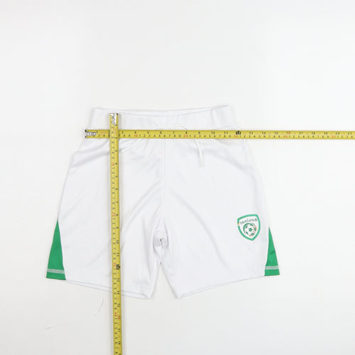 Dunnes Stores Boys White Football Shorts 8-9 Years Athletic Lightweight