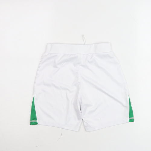 Dunnes Stores Boys White Football Shorts 8-9 Years Athletic Lightweight
